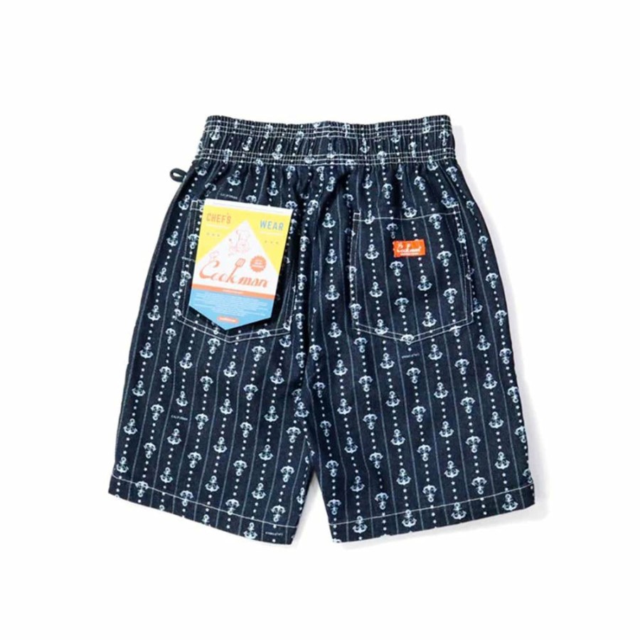 Mode Homme Cookman Shorts | Cookman - Short Chef A Imprime - Ancre