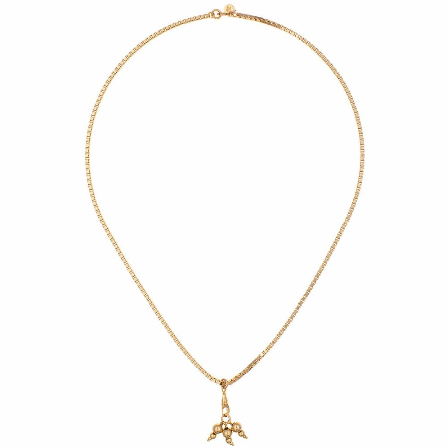 Mode Femme LUJ Luj | Luj - Collier Venitien Grelots Line - Dore