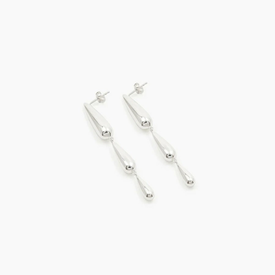 Mode Femme RAGBAG Ragbag | Ragbag - Boucles D'Oreilles Oculus Pendantes - Argent