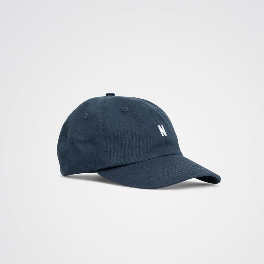 Mode Homme Norse Projects Casquettes | Norse Projects - Casquette Twill Sports - Marine