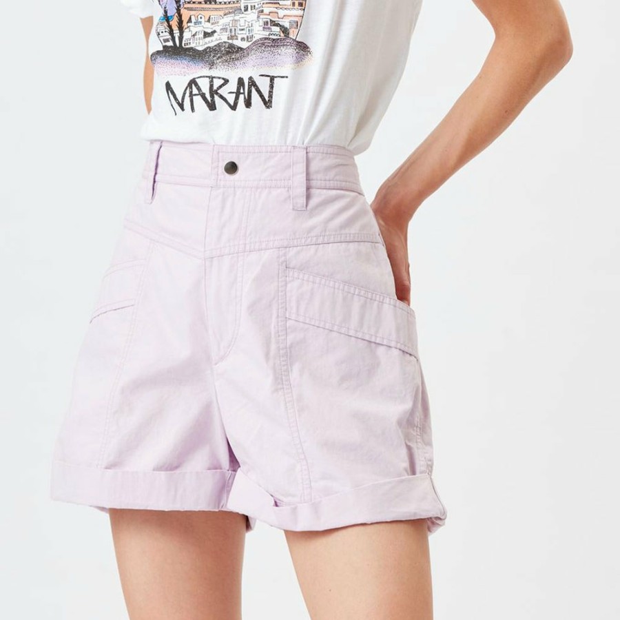 Mode Femme Isabel Marant Shorts | Isabel Marant - Short Rachel - Lila