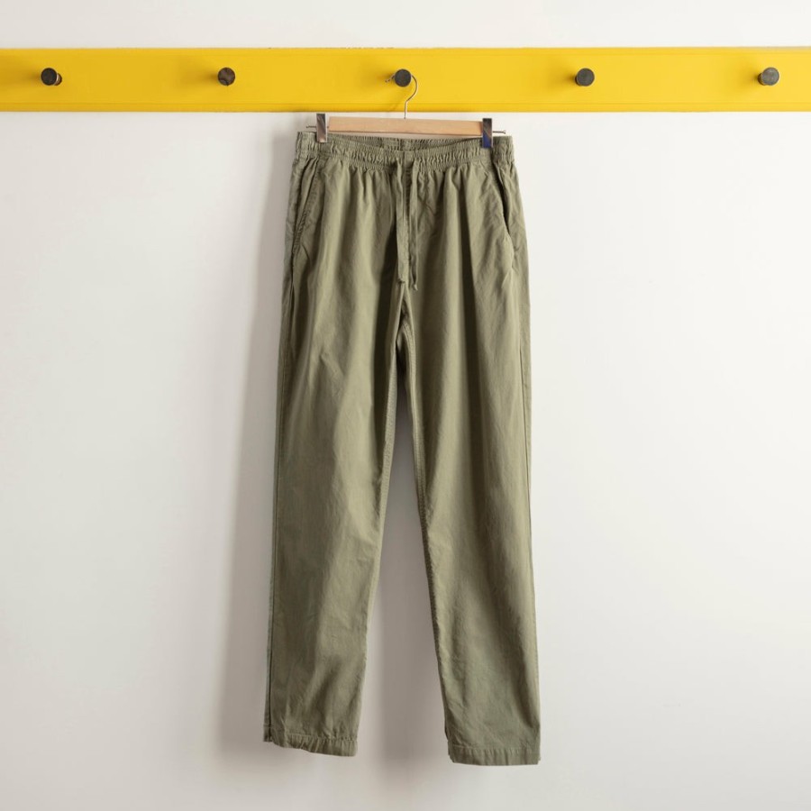 Mode Homme Save Khaki United Pantalons | Save Khaki United - Chino Twill Easy - Kaki