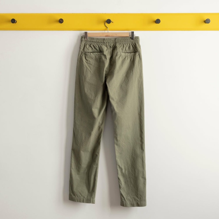 Mode Homme Save Khaki United Pantalons | Save Khaki United - Chino Twill Easy - Kaki