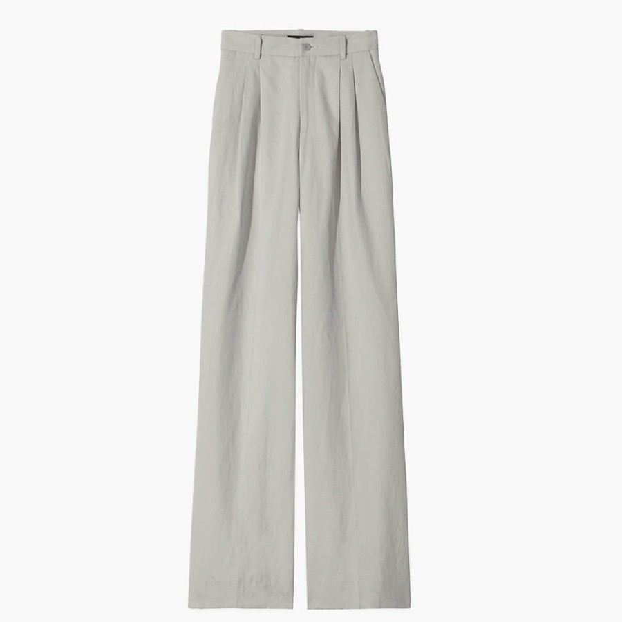 Mode Femme Nili Lotan Pantalons | Nili Lotan - Pantalon Flavie - Gris