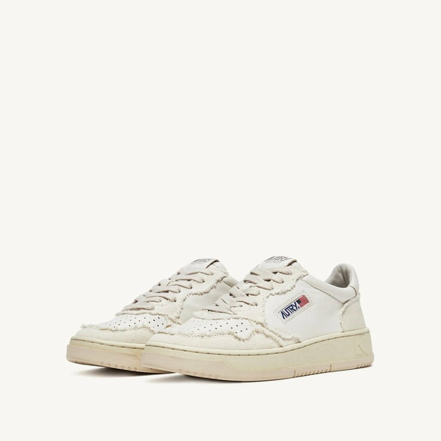 Mode Femme AUTRY Baskets | Autry - Baskets Medalist Low Goat - Blanc & Ivory