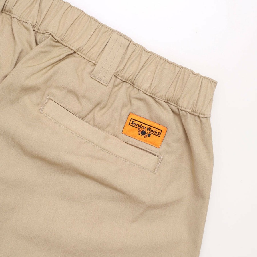 Mode Homme Service Works Pantalons | Service Works - Pantalon Waiter Twill - Beige