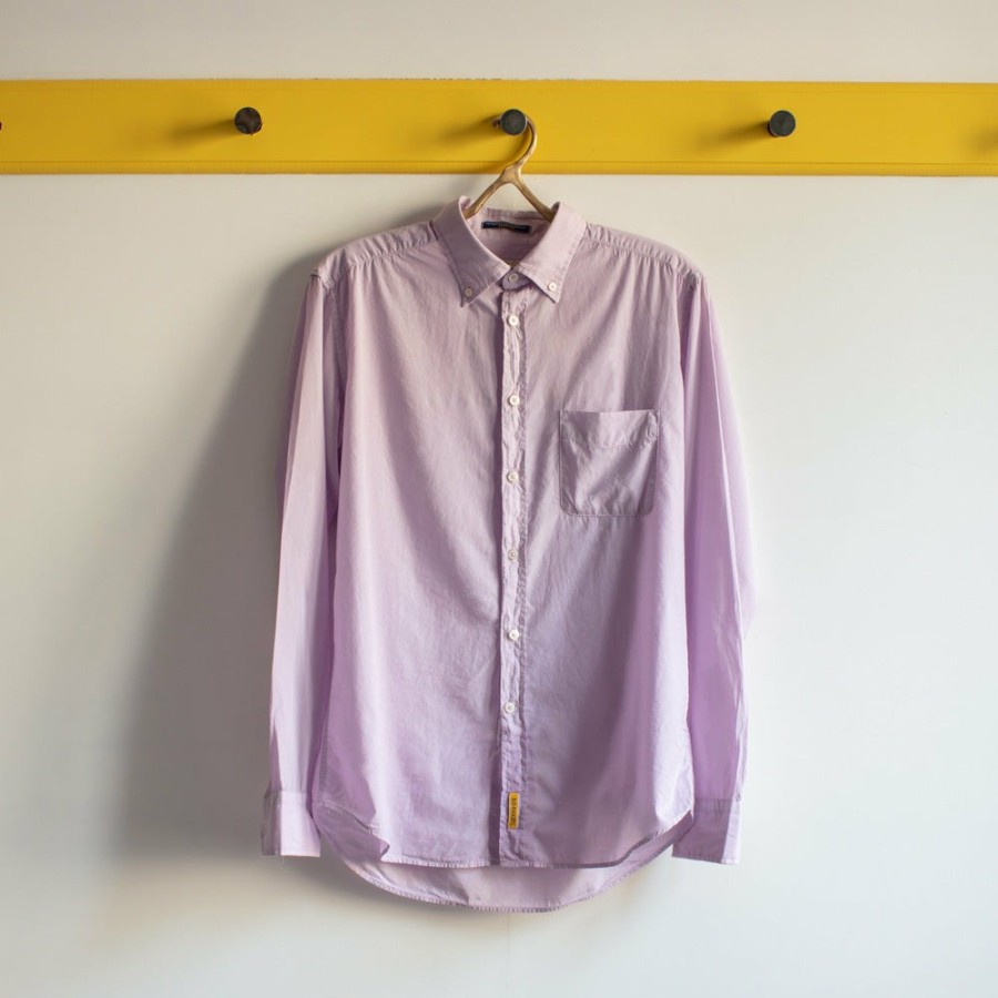 Mode Homme BD Baggies Chemises | Bd Baggies - Chemise Classique Gaze De Coton - Violet