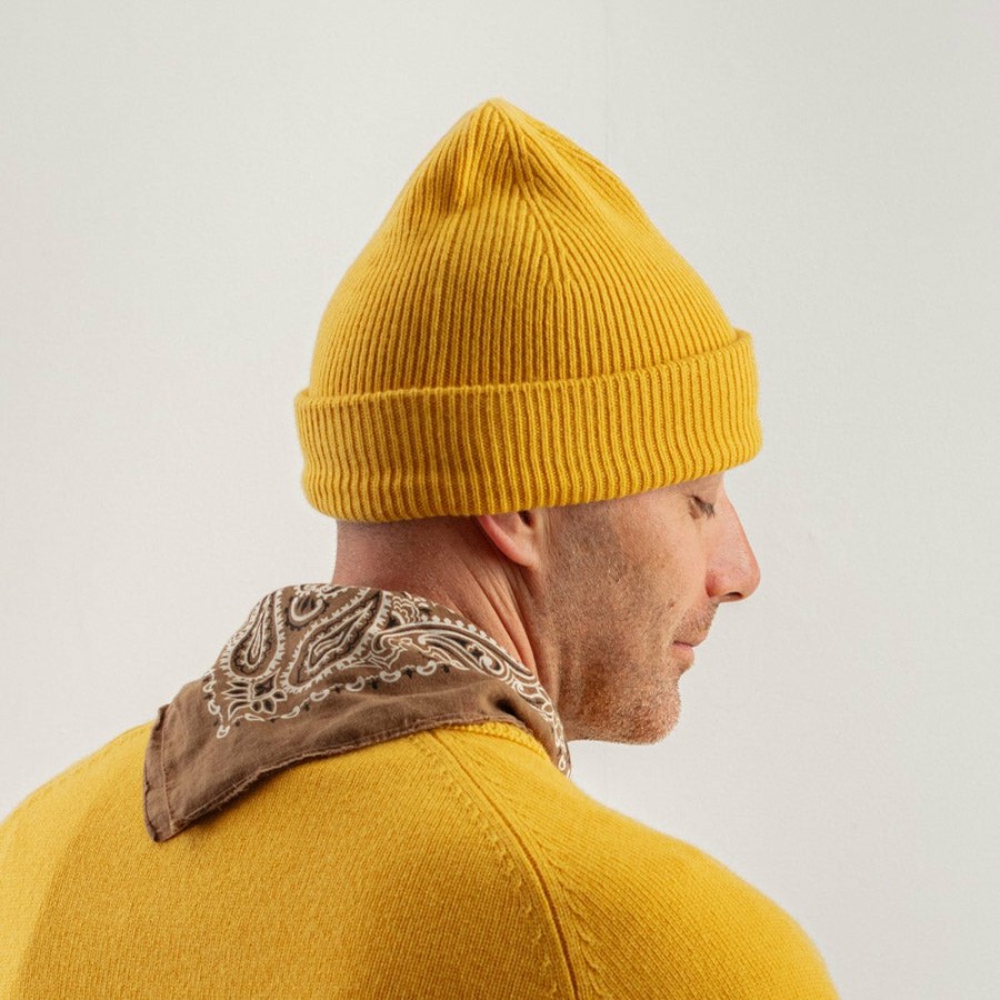 Mode Homme S02 Bonnets | Merci - Bonnet En Cachemire - Jaune