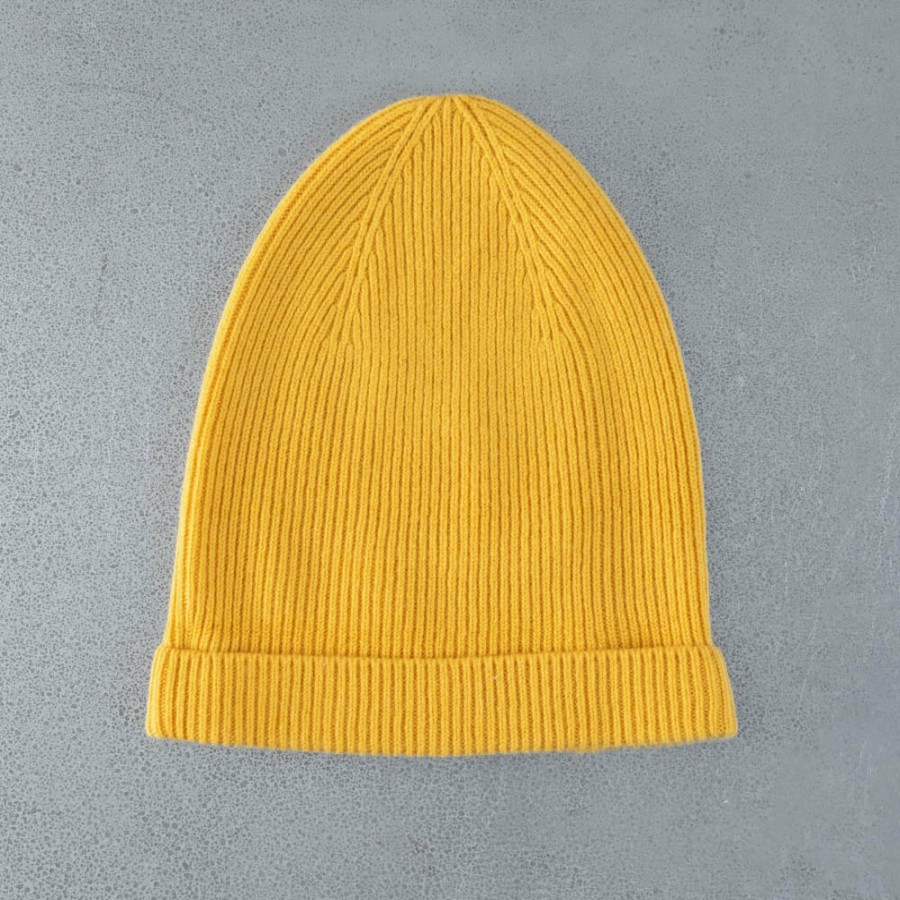 Mode Homme S02 Bonnets | Merci - Bonnet En Cachemire - Jaune