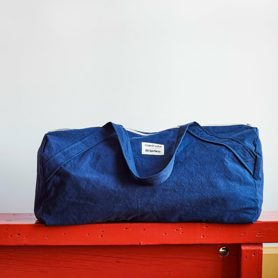 Mode Femme 2982 FOREVER KIDS Sacs Week-End | Rivedroite X Lili Barbery - Sac De Yoga - Bleu Nuit