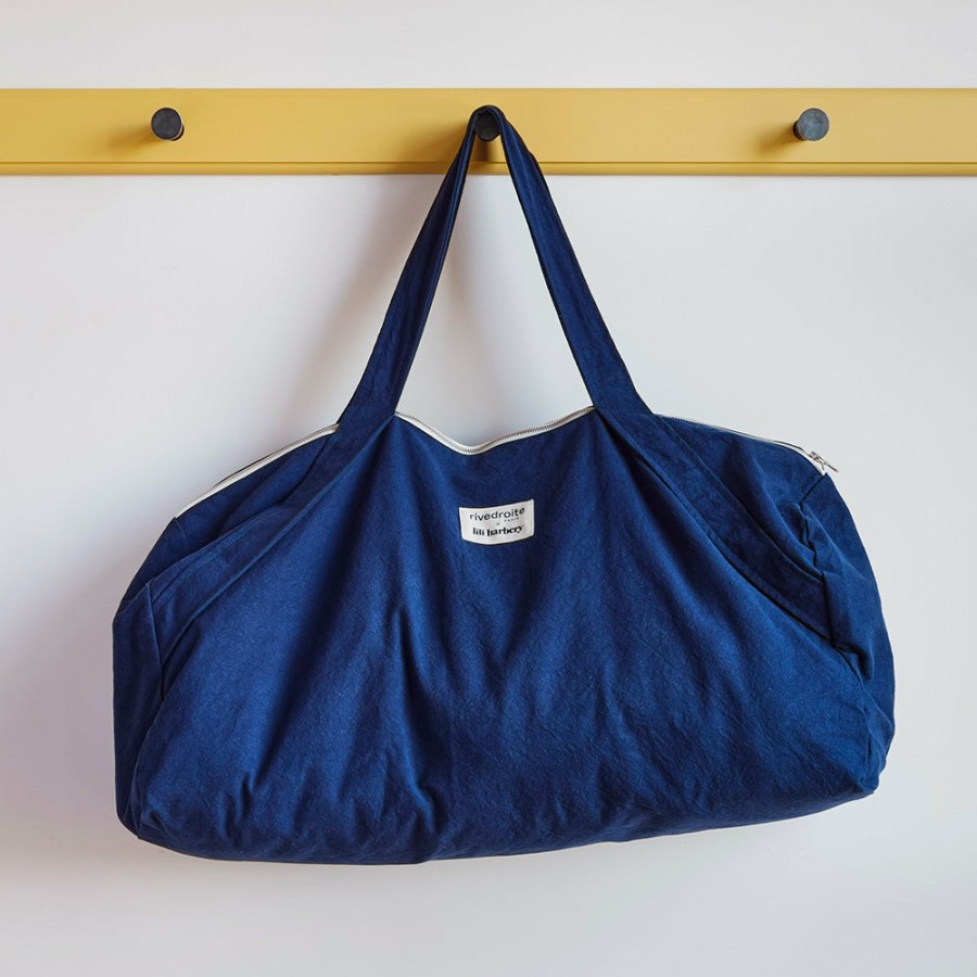 Mode Femme 2982 FOREVER KIDS Sacs Week-End | Rivedroite X Lili Barbery - Sac De Yoga - Bleu Nuit