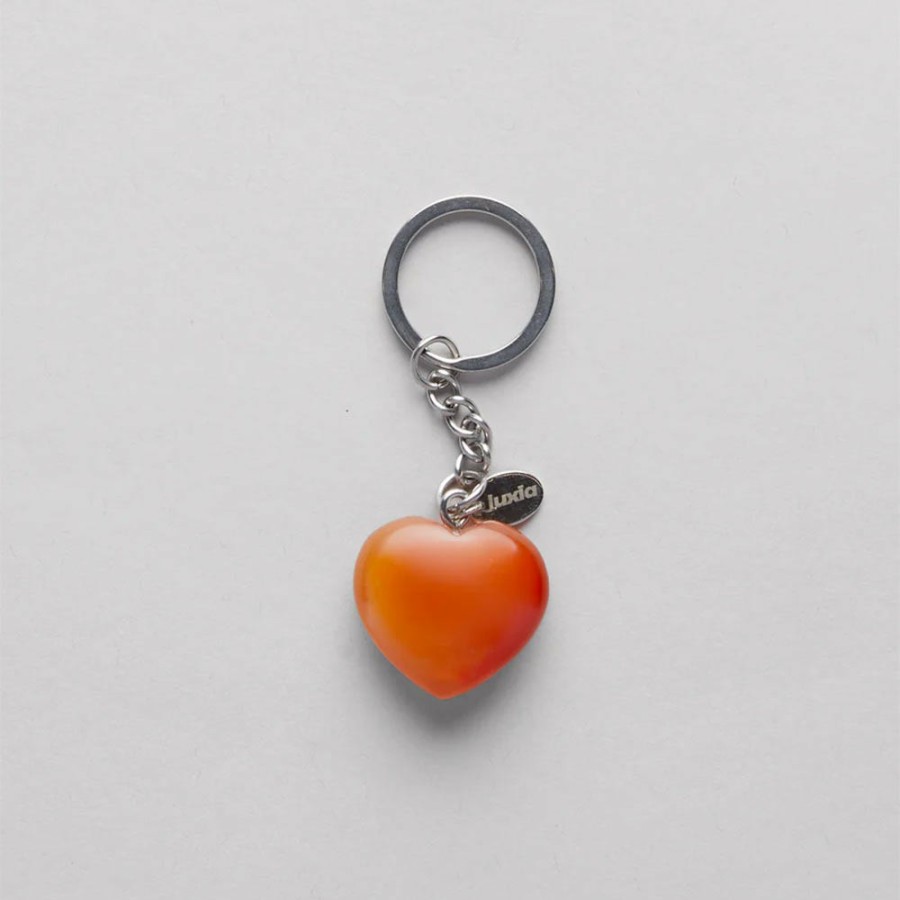 Mode Femme Luxia Luxia | Luxia - Porte Cle Coeur - Orange