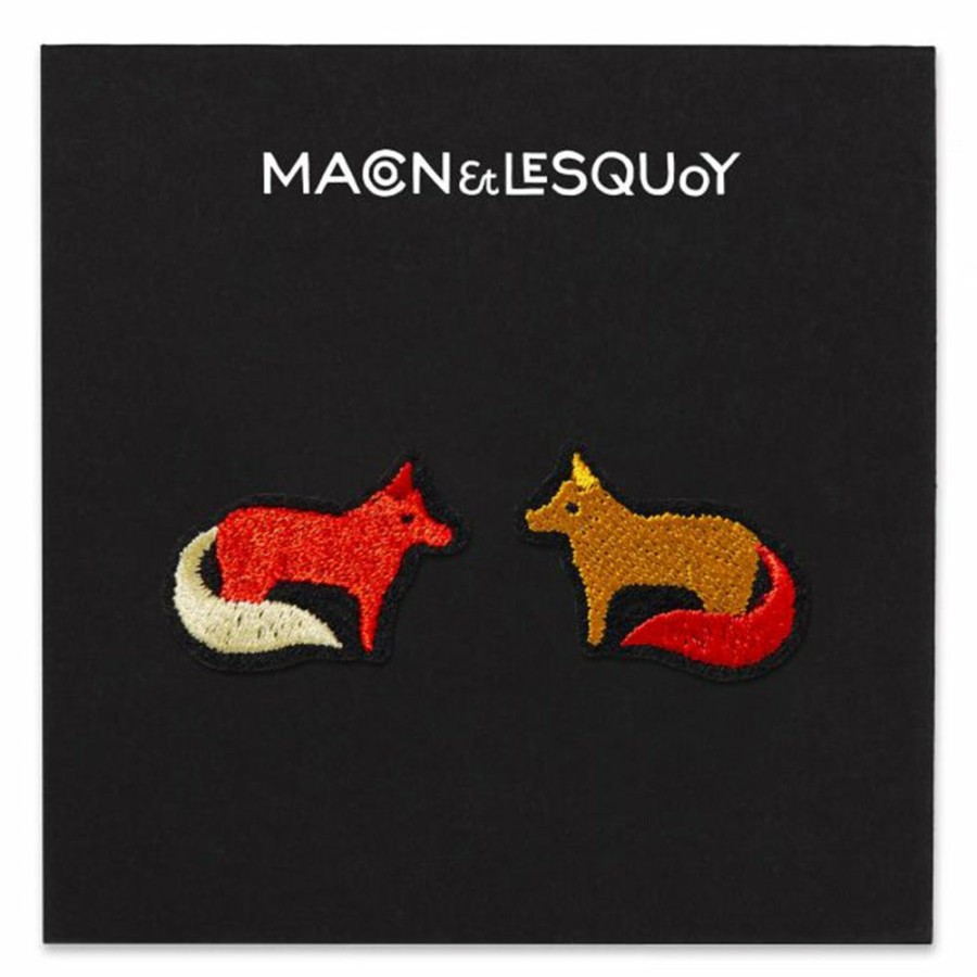 Mode Femme MACON u0026 LESQUOY Broches | Macon & Lesquoy - Ecusson Thermocollant - Kitsune