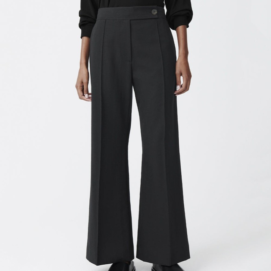 Mode Femme Studio Nicholson Pantalons | Studio Nicholson - Pantalon Sydney - Noir