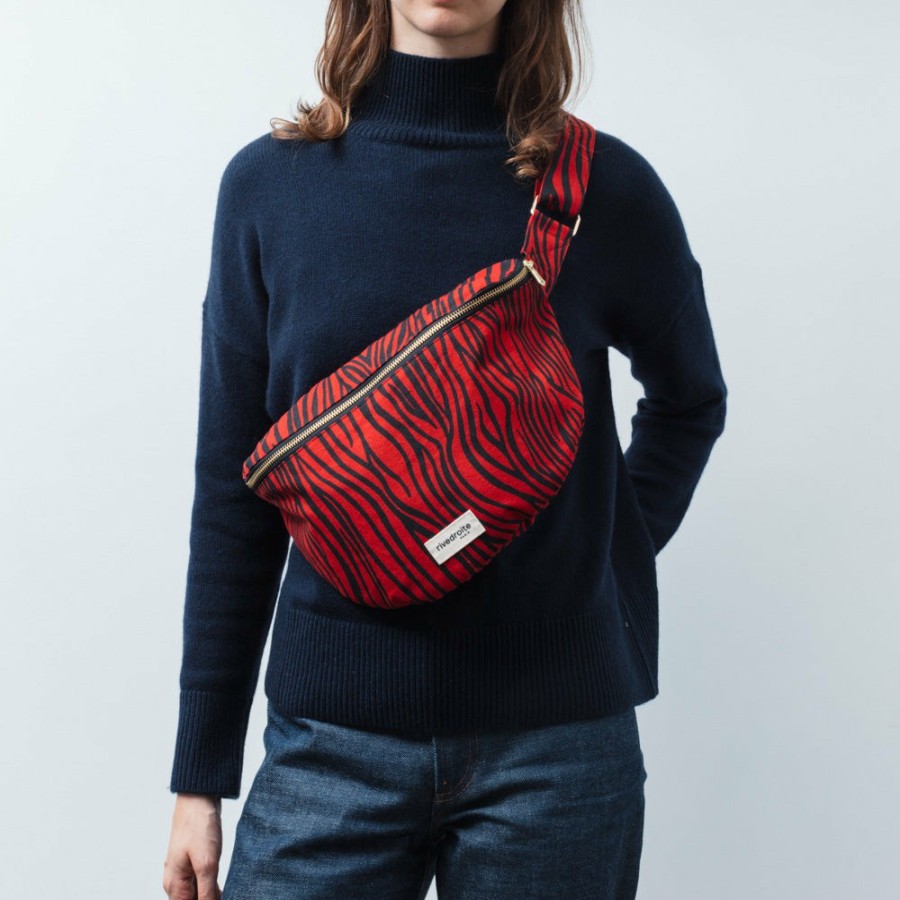 Mode Femme 2982 FOREVER KIDS Sacs Banane | Rivedroite - Sac Banane Custine - Zebre Rouge