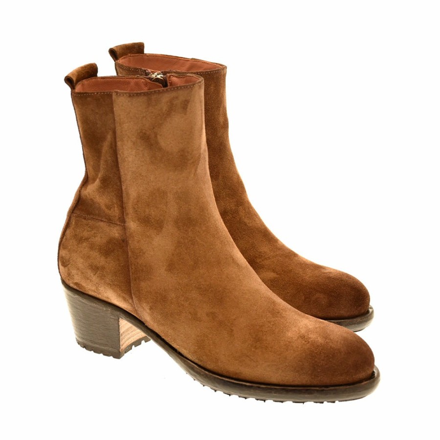 Mode Femme Elia Maurizi Bottes | Elia Maurizi - Bottines En Cuir - Marron