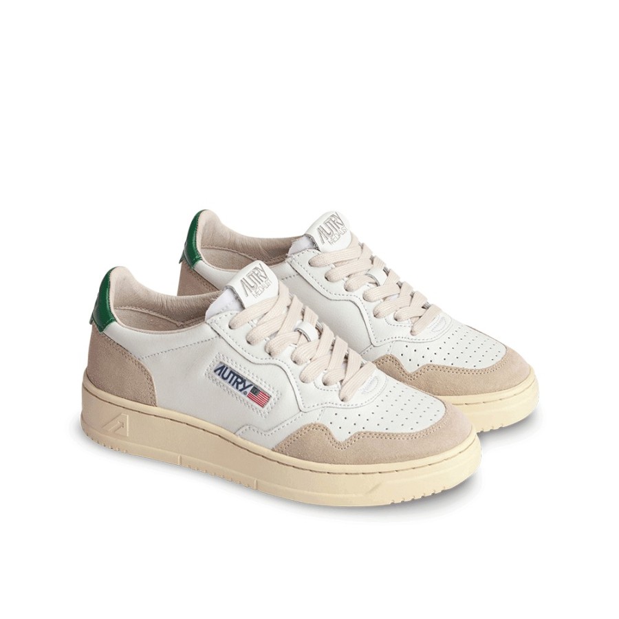 Mode Homme Autry Baskets | Autry - Baskets Medalist Low Suede - Vert