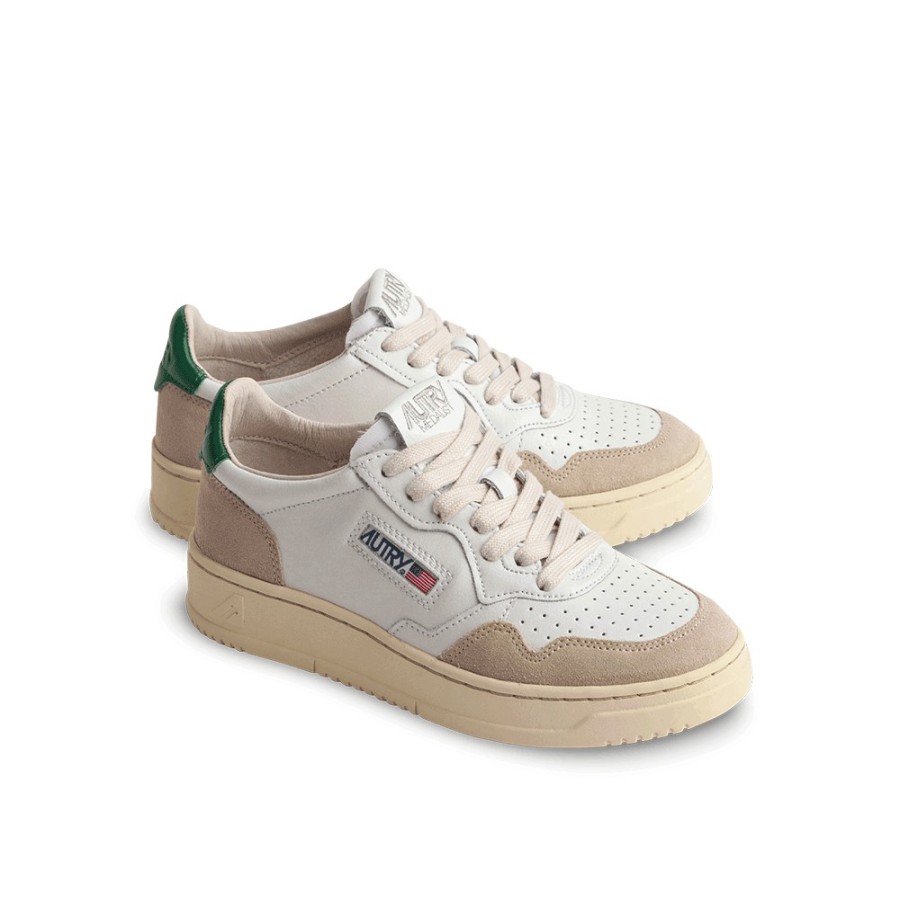 Mode Homme Autry Baskets | Autry - Baskets Medalist Low Suede - Vert