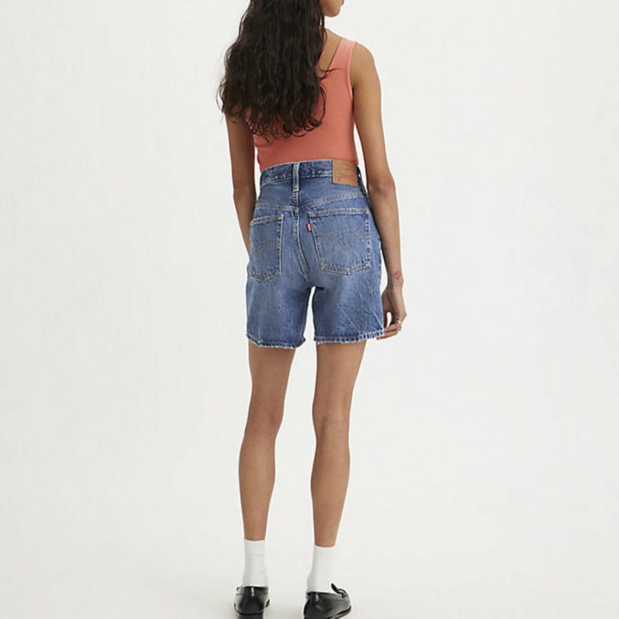 Mode Femme LEVIS Shorts | Levi'S - Short 501 Taille Haute - Jeans