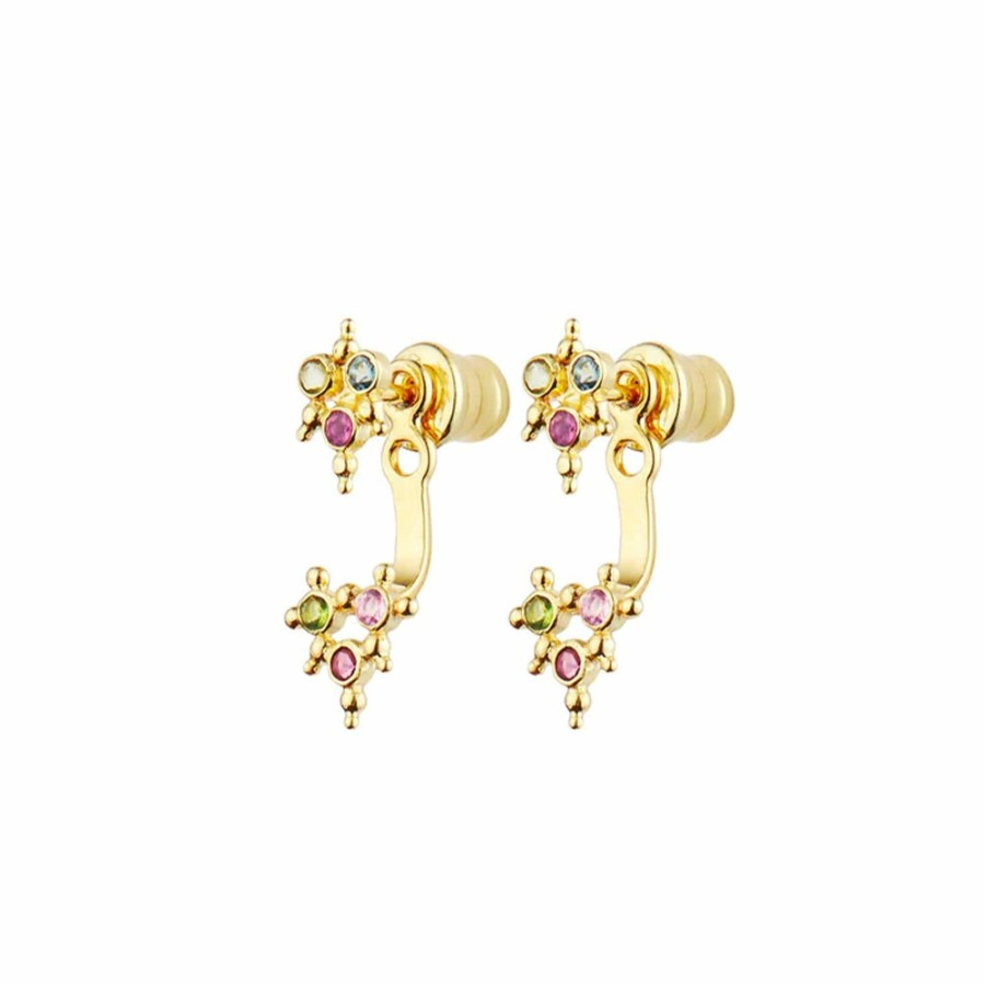 Mode Femme MARIE LAURE CHAMOREL Boucles D'Oreilles | Marie Laure Chamorel - Boucles D'Oreilles N°579 - Gold Multico