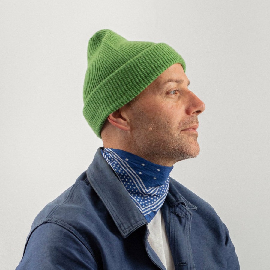 Mode Homme S02 Bonnets | Merci - Bonnet En Cachemire - Vert