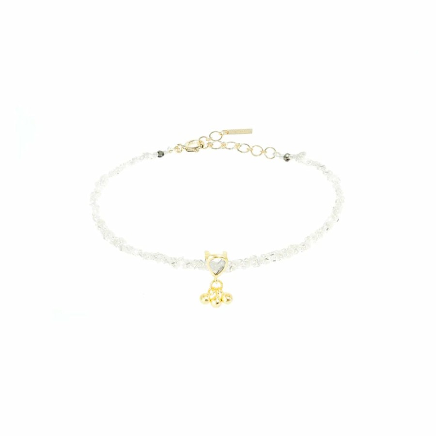 Mode Femme MARIE LAURE CHAMOREL Bracelets | Marie Laure Chamorel - Bracelet N°827 - White Silver White