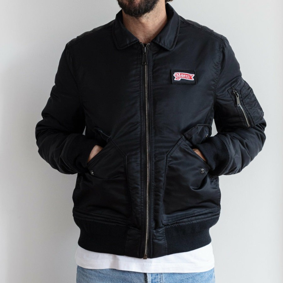 Mode Homme Merci Vestes | Schott X Merci - Bomber - Noir