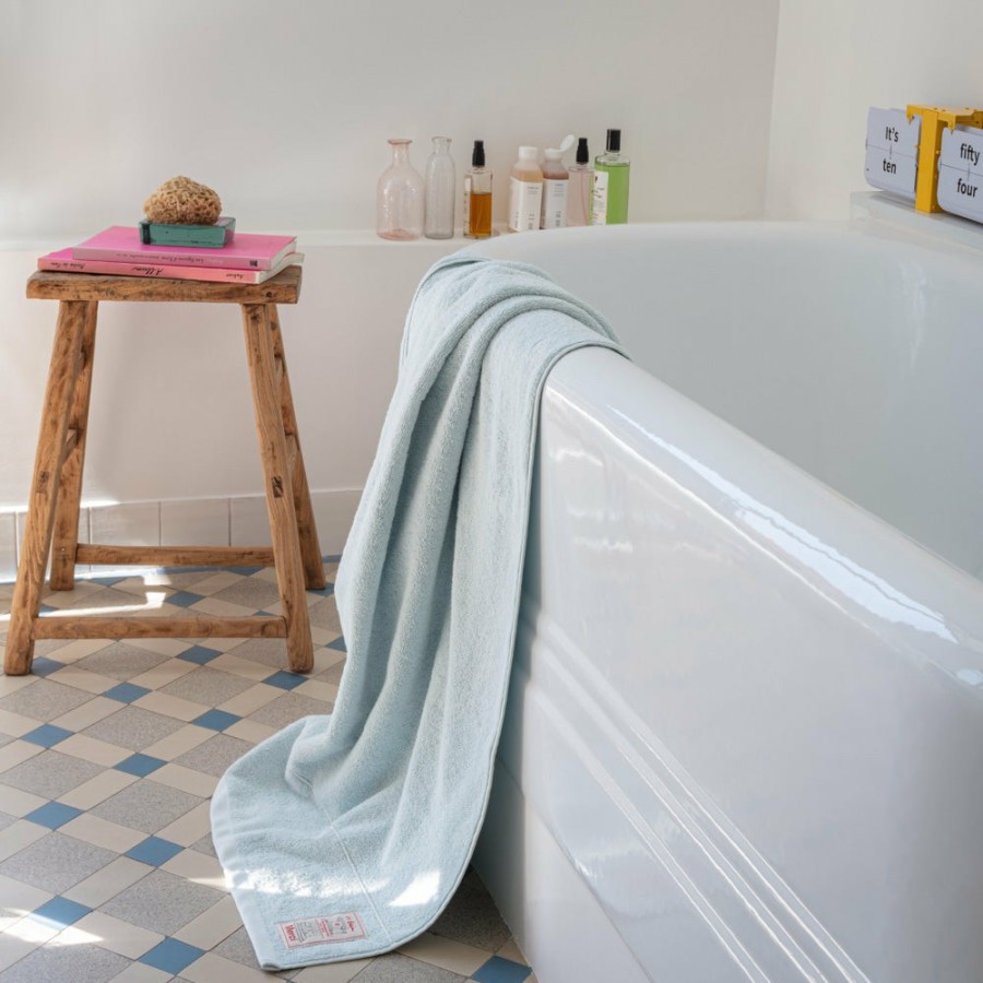 Linge De Maison 2100 GAZEX Serviettes De Bain En Eponge | Serviette De Bain En Eponge - Bleu Antiparos