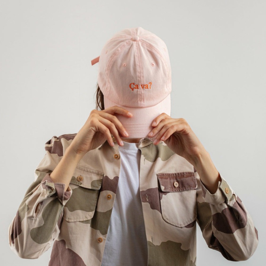 Mode Homme M05 Casquettes | Merci - Casquette Merci Ca Va - Rose