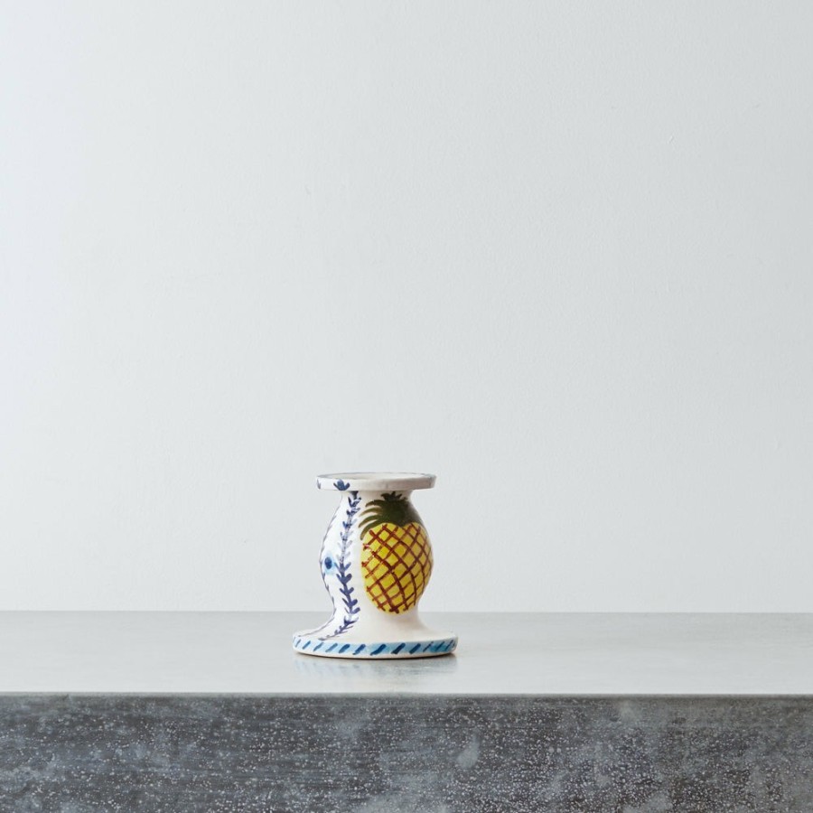 Deco & Lifestyle 2146 REBEKAH MILES Bougeoirs | Bougeoir - Ananas