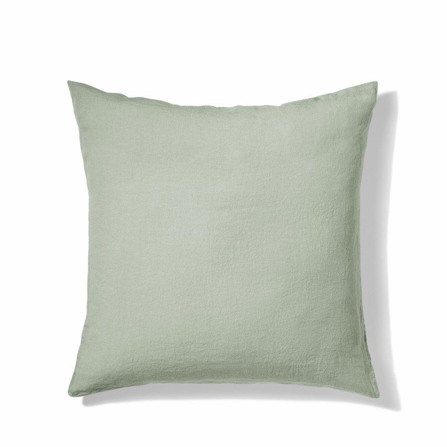 Linge De Maison 200 LINTEX Taies D'Oreiller | Taie D'Oreiller En Lin Lave - Vert D'Automne