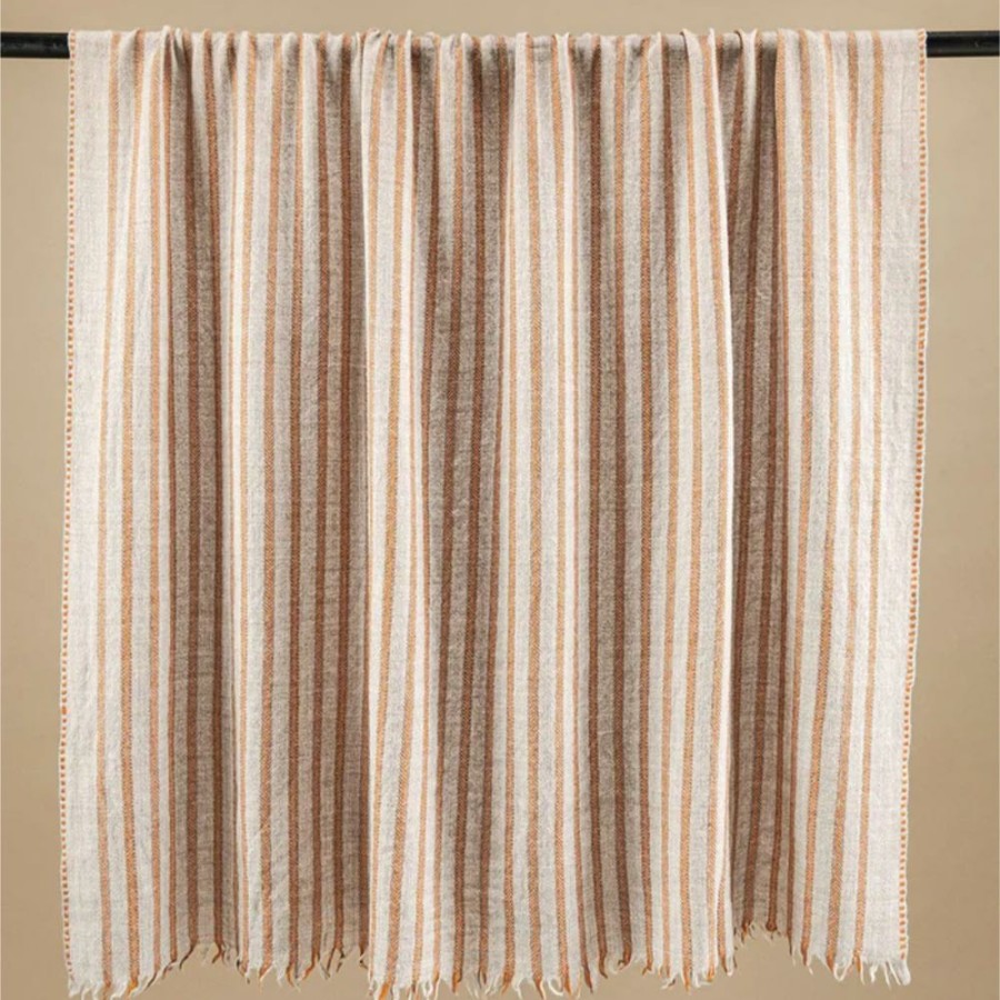 Linge De Maison 1050 MOISMONT Plaids | Plaid En Laine N°75 - Terracotta - Moismont