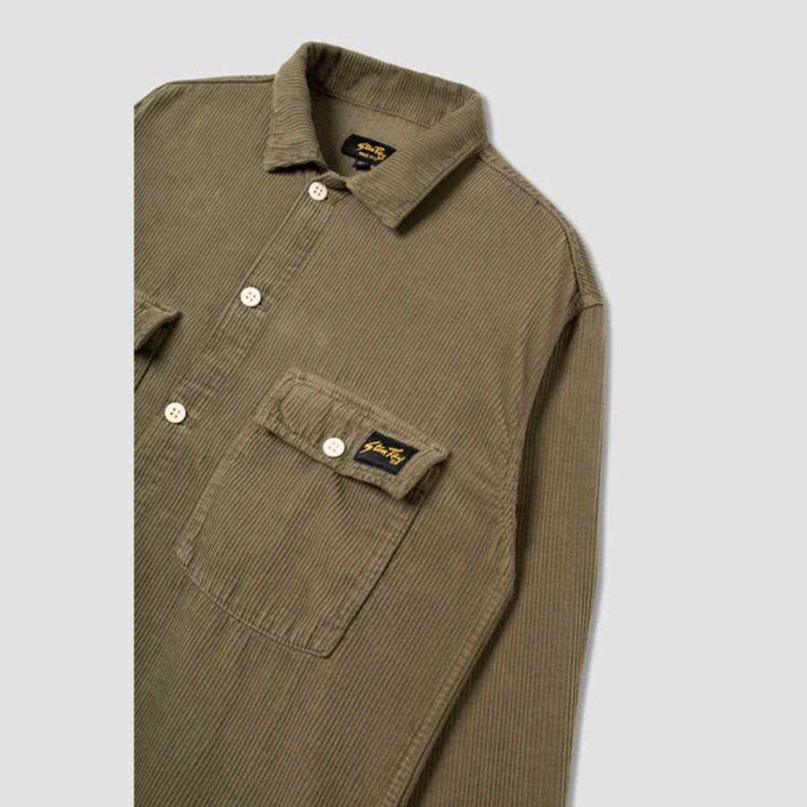 Mode Homme STAN RAY Chemises | Stan Ray - Chemise Cotelee Cpo - Olive