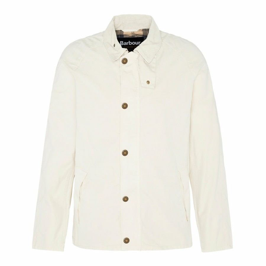 Mode Homme Barbour Vestes | Barbour - Veste Tracker Casual - Blanc