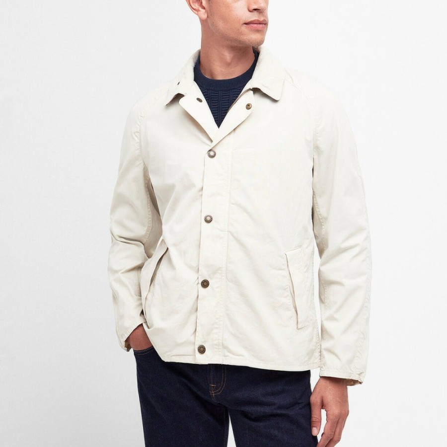 Mode Homme Barbour Vestes | Barbour - Veste Tracker Casual - Blanc