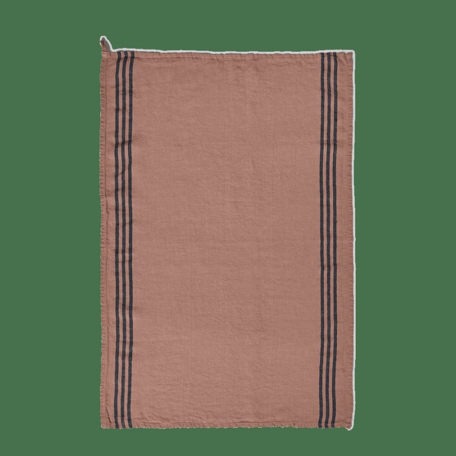 Linge De Maison 200 LINTEX Torchons | Torchon En Lin Lave - Rose Argile