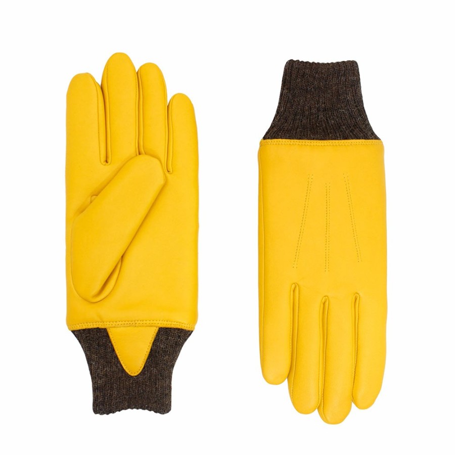 Mode Homme Agnelle Gants | Agnelle - Gants Andrew - Jaune