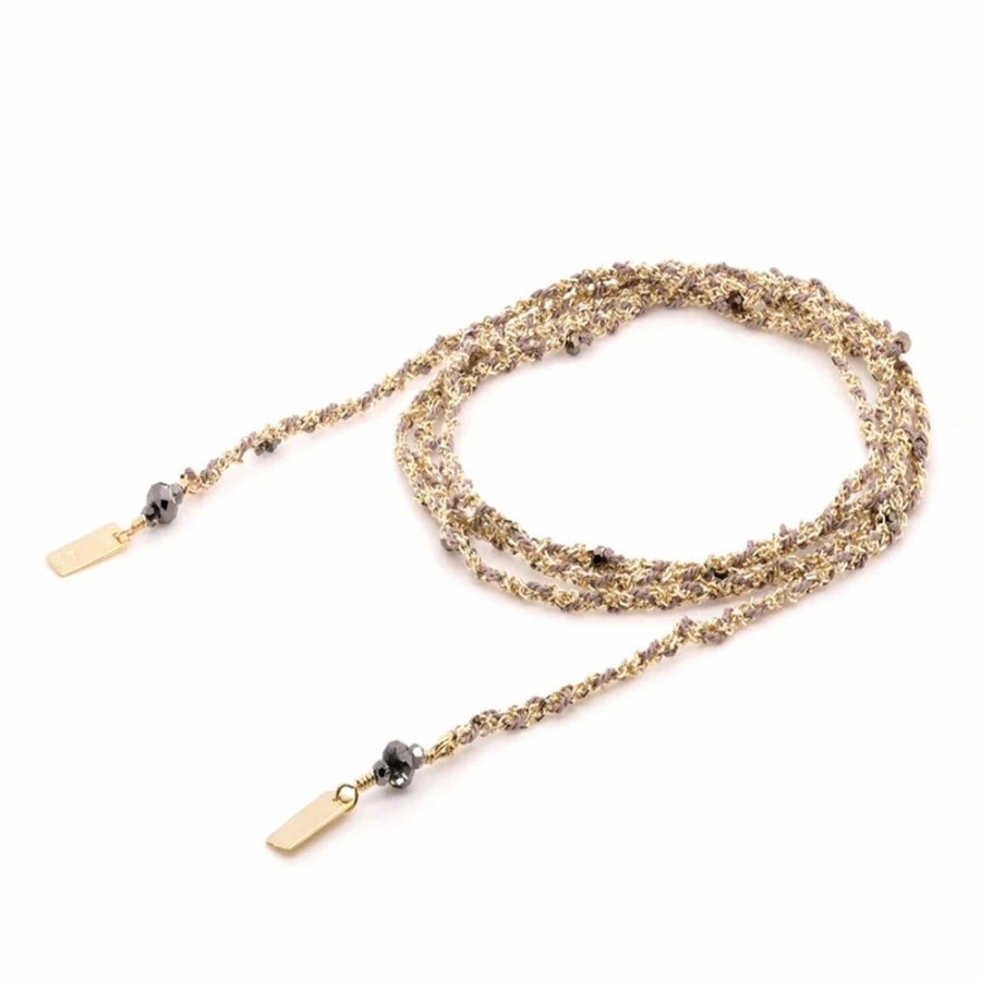 Mode Femme MARIE LAURE CHAMOREL Colliers | Marie Laure Chamorel - Collier N°182 - Gold Grey