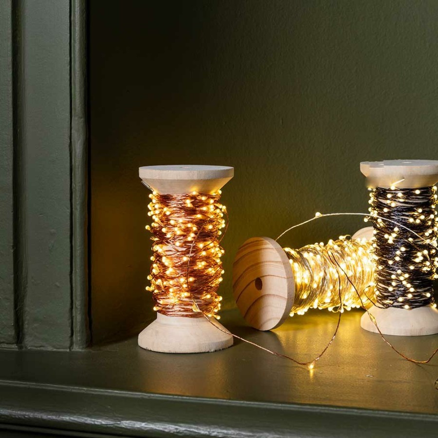 Deco & Lifestyle 1139 BAZAR DE LUXE Guirlandes & Bobines | Bobine Lumineuse - Cuivre