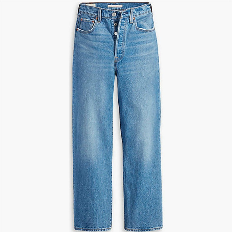 Mode Femme LEVIS Jeans | Levi'S - Jeans Droit Ribcage Ankle - Bleu Dance Around