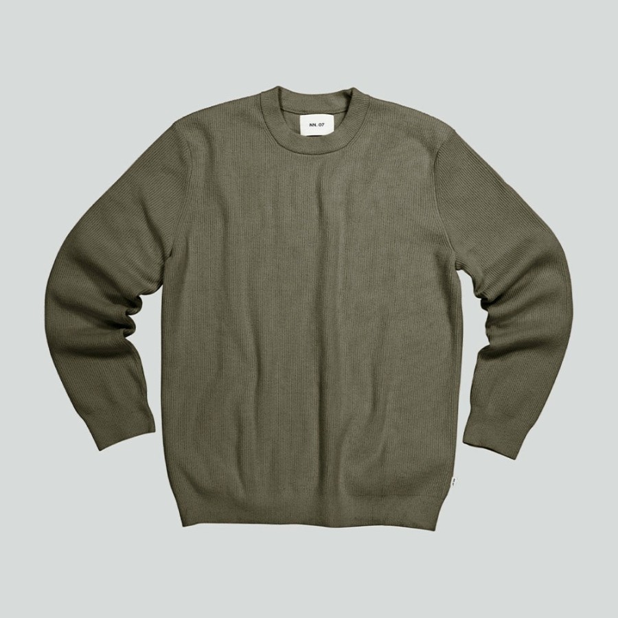 Mode Homme NN07 Mailles | Nn07 - Pull Danny - Kaki