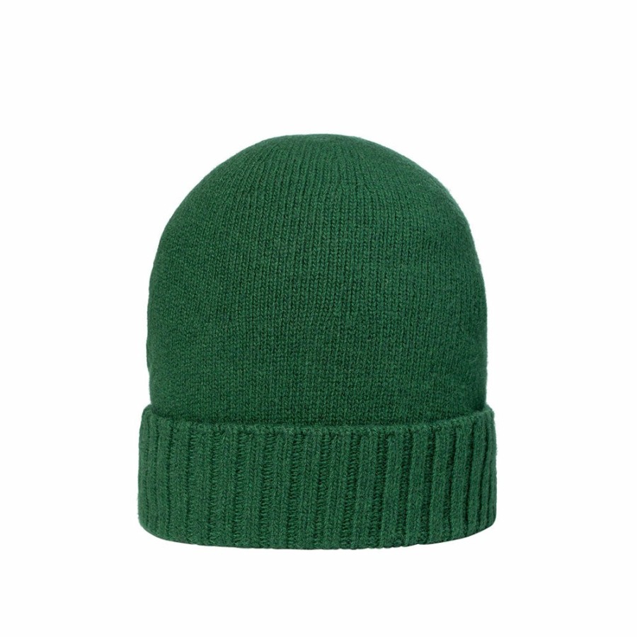 Mode Femme Santacana Bonnets | Santacana - Bonnet En Laine Et Cachemire - Vert Foret