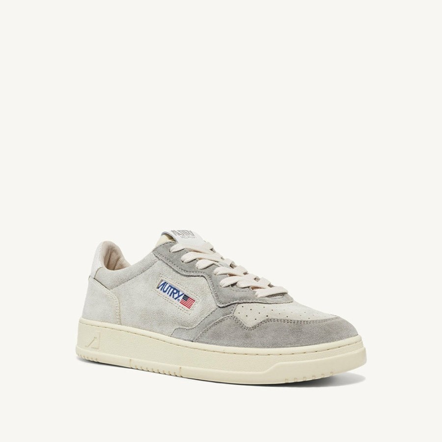 Mode Homme AUTRY Baskets | Autry - Baskets Medalist Low - Gris & Creme