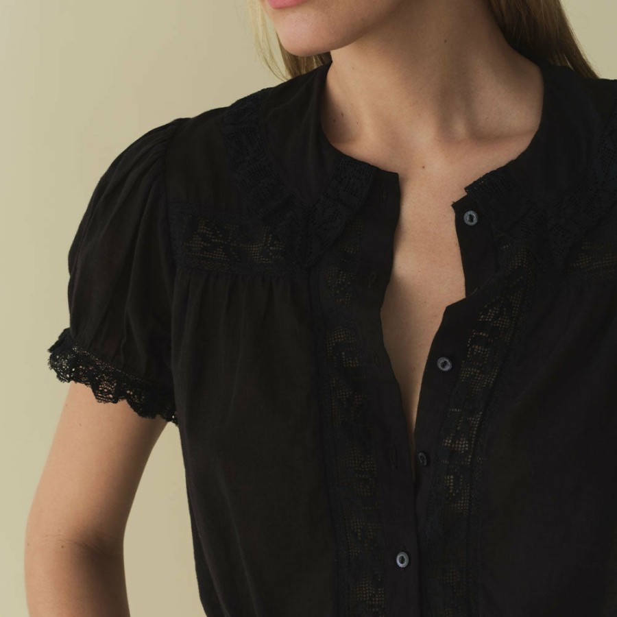 Mode Femme Dôen Chemises | Doen - Chemise Skylark - Noir