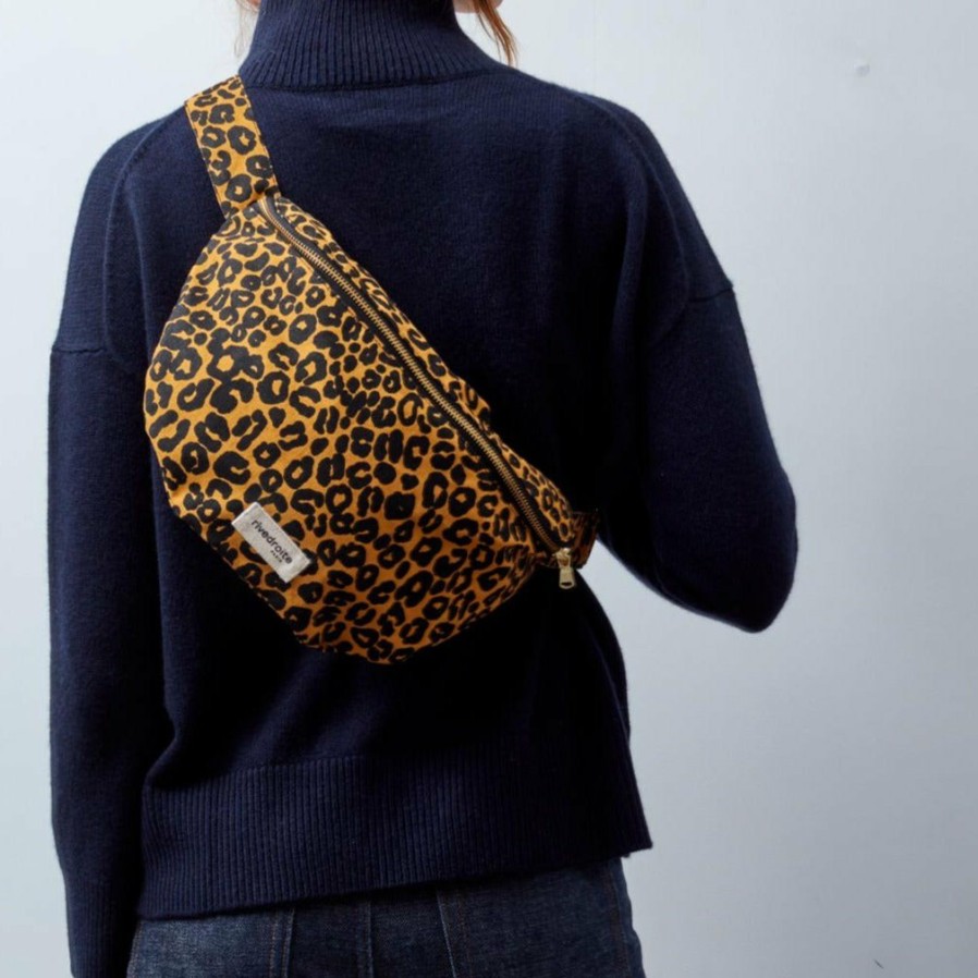 Mode Homme 2982 FOREVER KIDS Sacs | Rivedroite - Sac Banane Custine - Leopard Moutarde