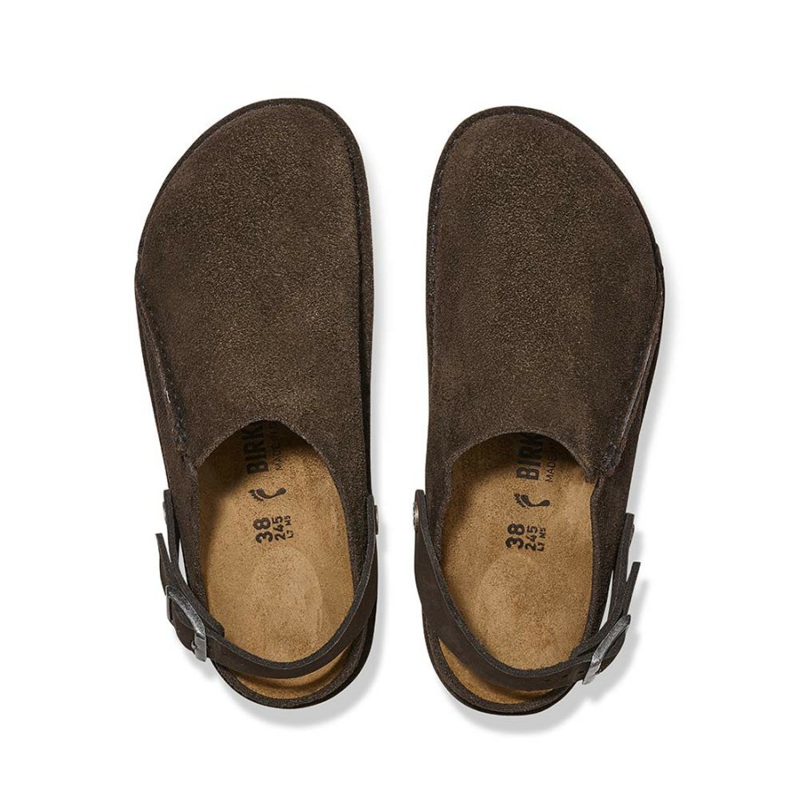 Mode Homme Birkenstock Sabots | Birkenstock - Sabots Lutry - Marron Fonce