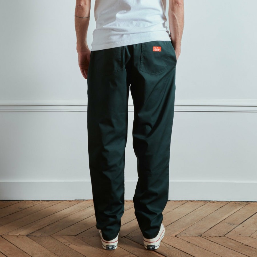 Mode Homme Cookman Pantalons | Merci X Cookman - Pantalon Solid - Vert