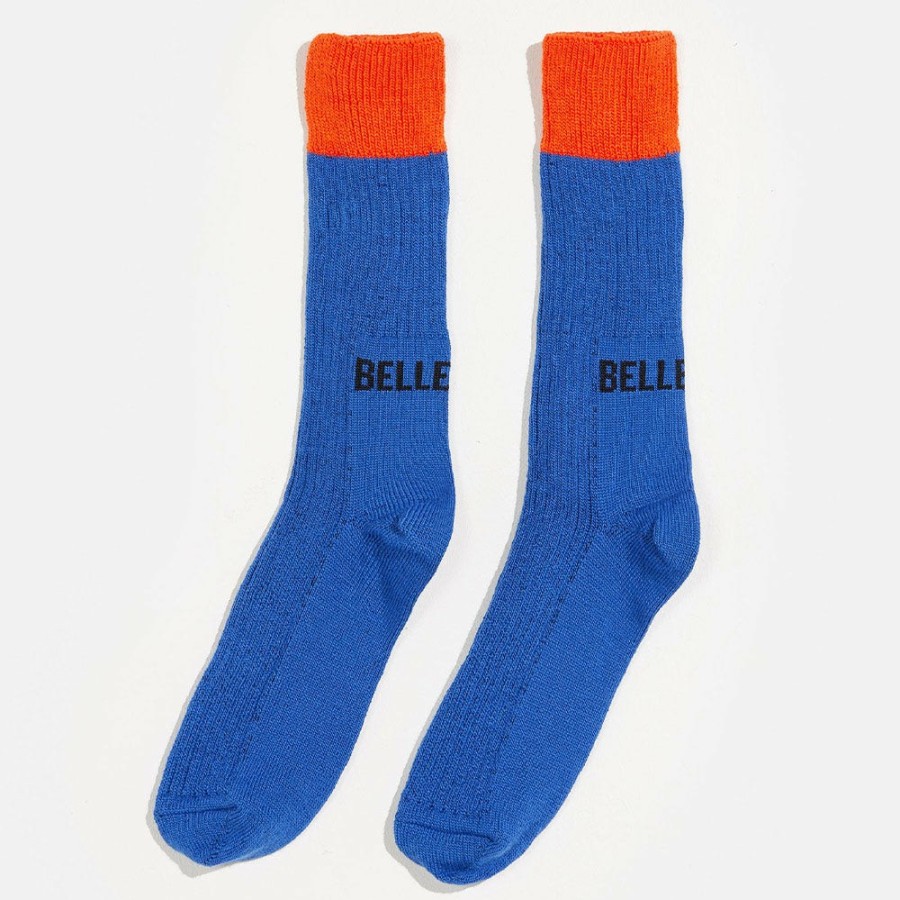 Mode Femme Bellerose Chaussettes | Bellerose - Chaussettes Vocin - Bleu Lapis