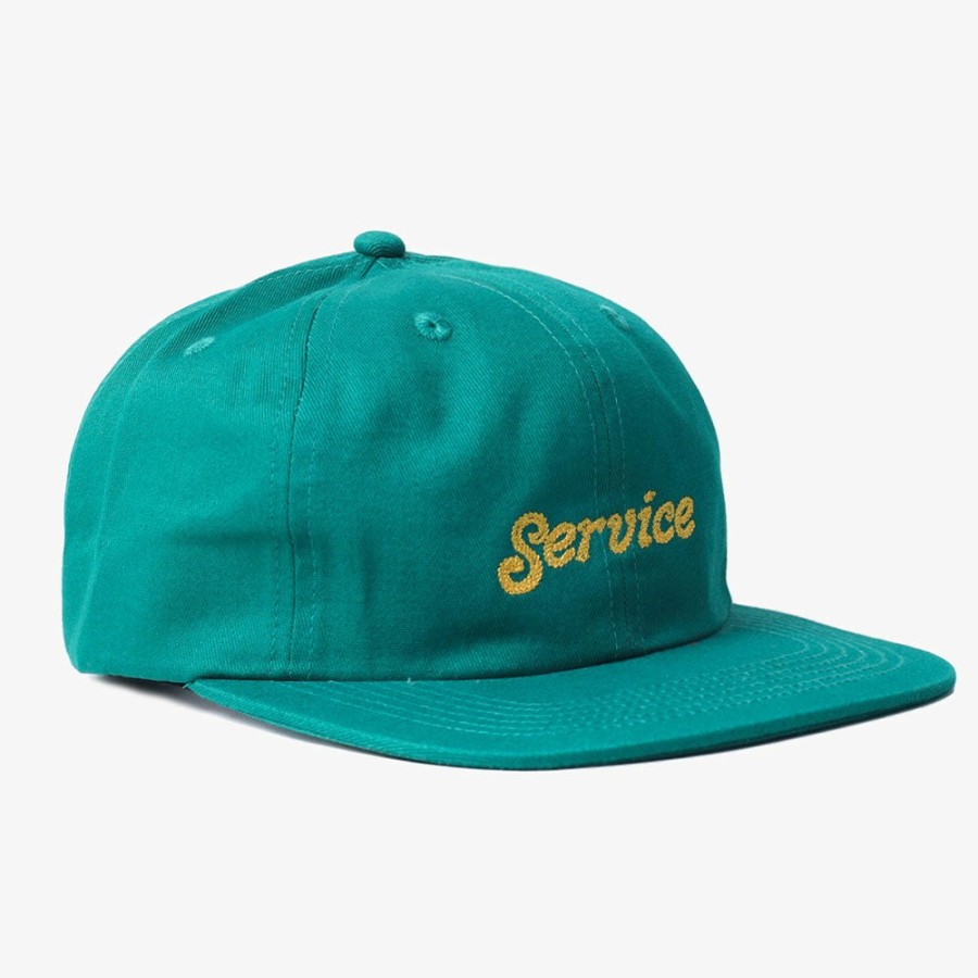 Mode Homme Service Works Casquettes | Service Works - Casquette Chain Stitch Script - Bleu Turquoise