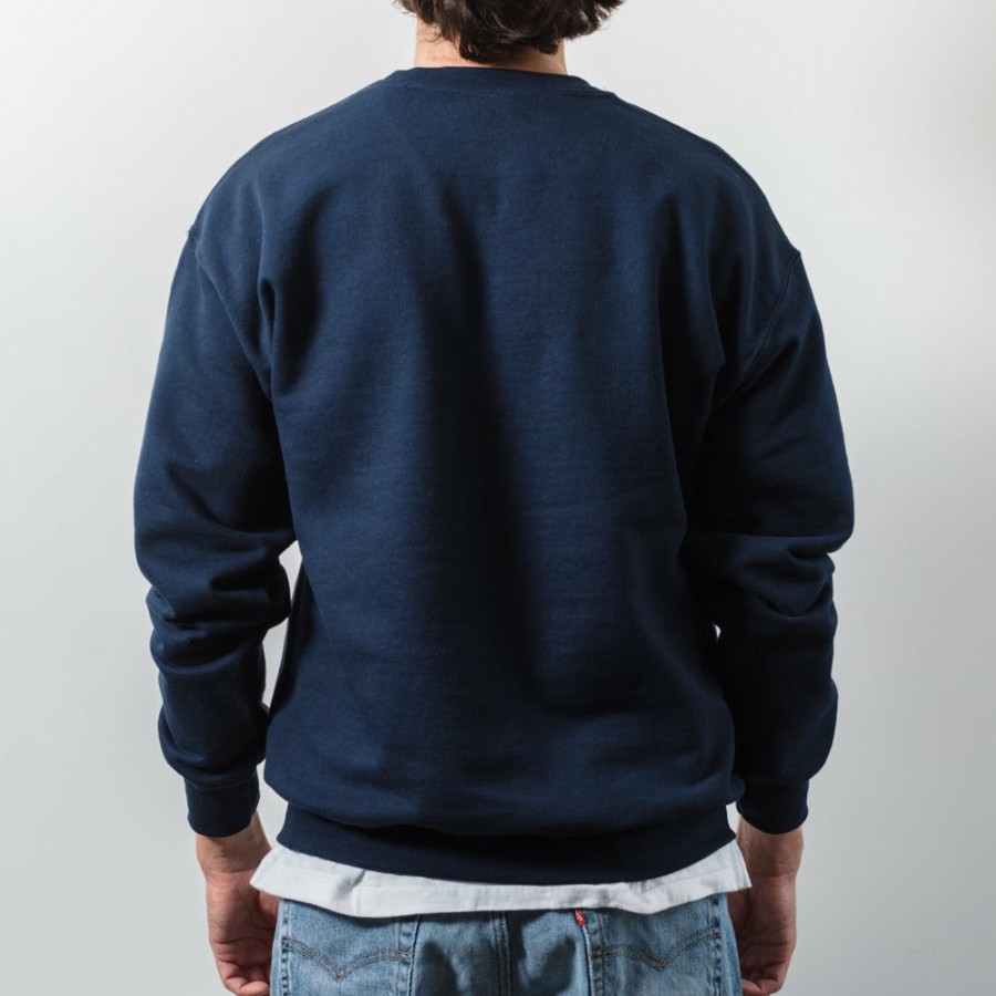 Mode Homme M05 Sweats | Merci - Sweat College Non Merci - Bleu